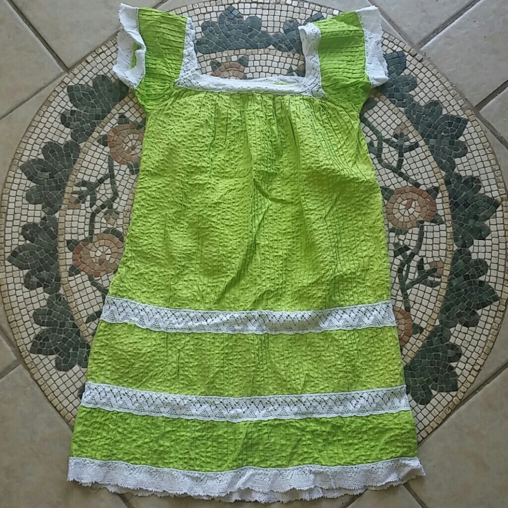 Vintage 1970's Boho Mexican Lace & Cotton Tunic